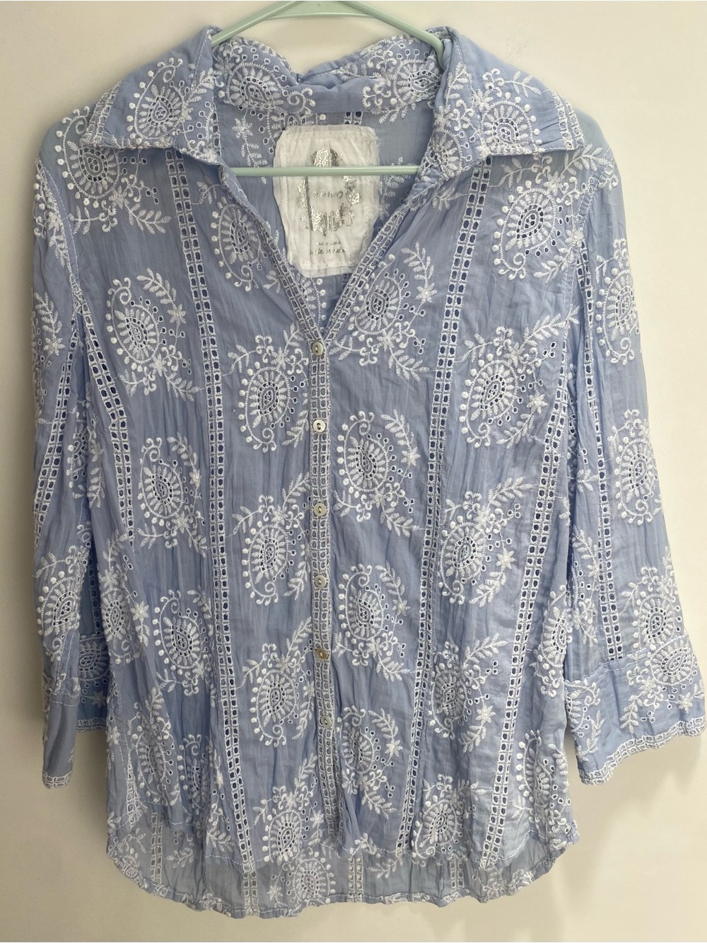 Light Purple Eyelet Blouse